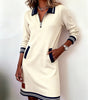 Robe à manches longues en coton pour femmes
