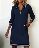 Robe à manches longues en coton pour femmes