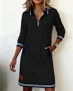 Robe à manches longues en coton pour femmes