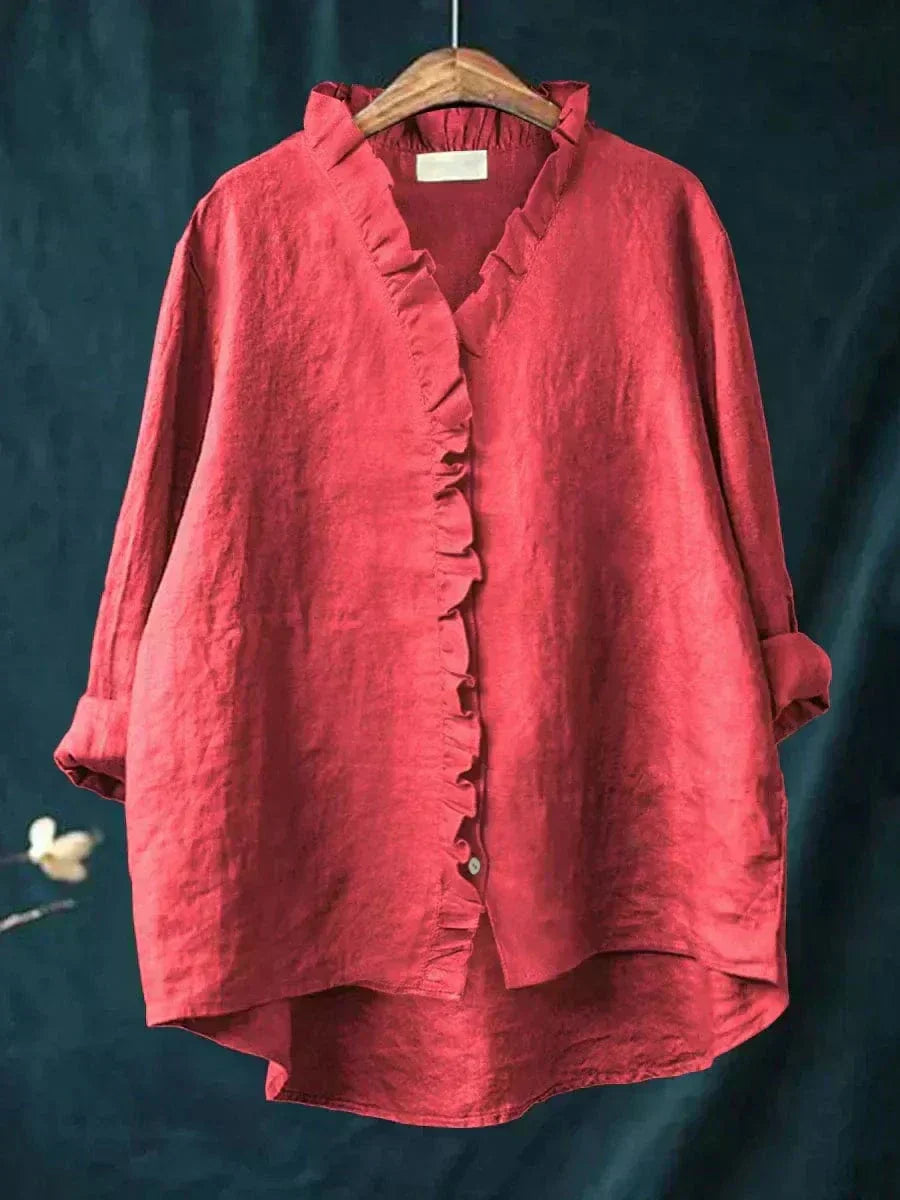 Blouse imprimée manches courtes pour femmes