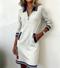 Robe à manches longues en coton pour femmes