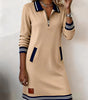 Robe à manches longues en coton pour femmes