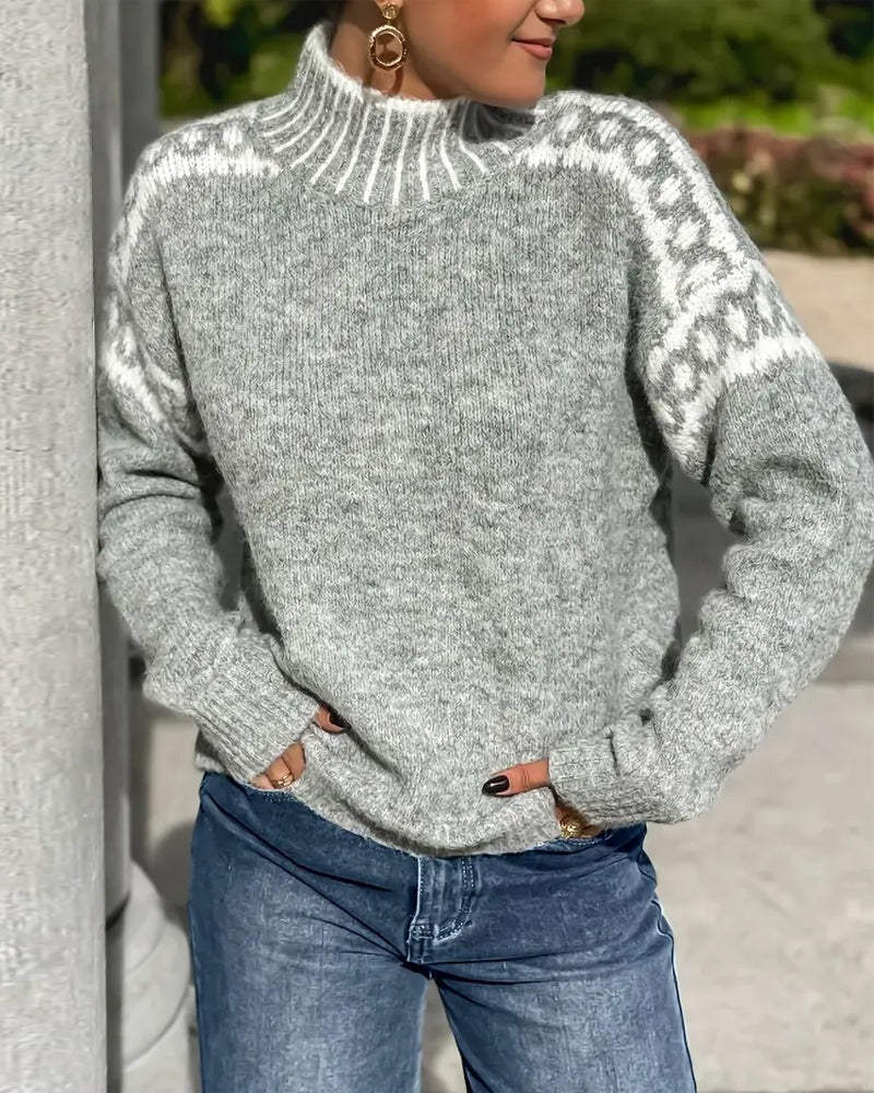 Pull en Tricot Waffle pour Femmes