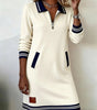 Robe à manches longues en coton pour femmes
