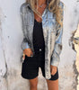 Chemise en daim décontractée à col tailleur pour femmes