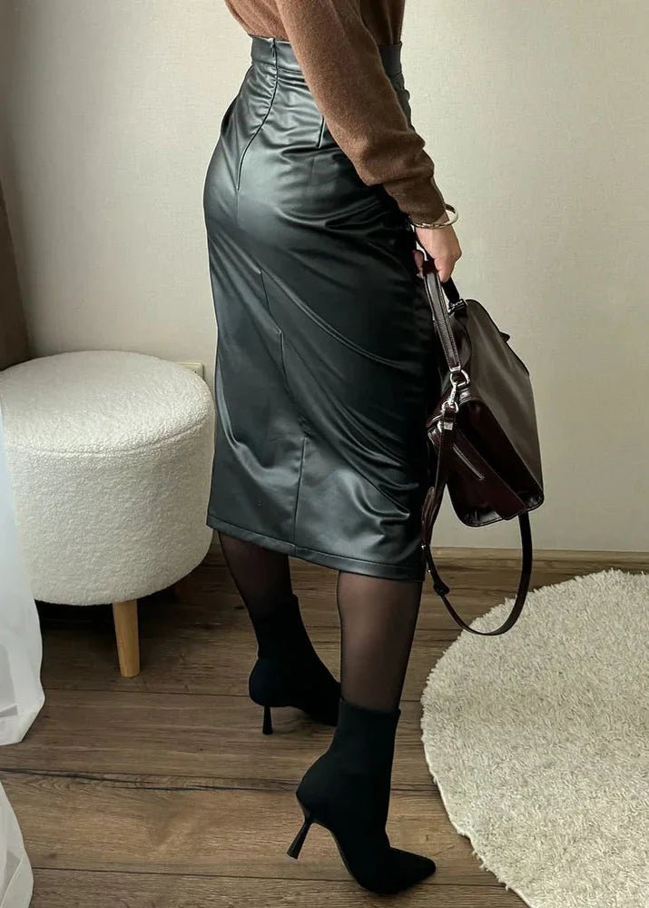 Jupe en cuir synthétique pour Femme - Emilia Lane