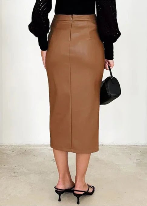 Jupe en cuir synthétique pour Femme - Emilia Lane