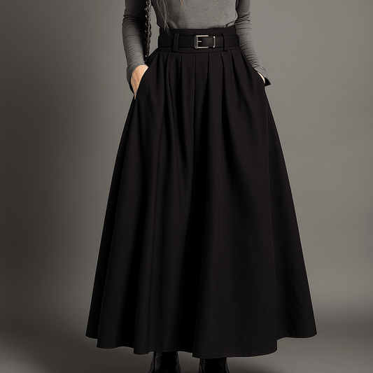 Jupe midi plissée pour femme - Emilia Lane