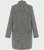 Manteau Long à Motif Pied-de-Poule pour Femme