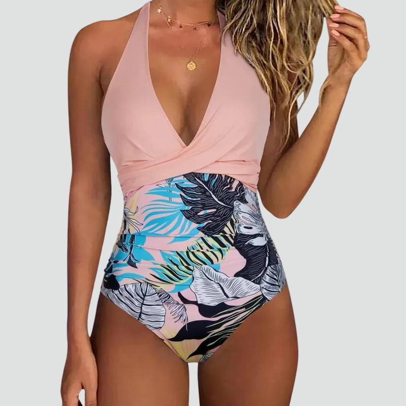 Maillot de Bain Une Pièce Sculptant Décolleté en V pour Femme | Idéale pour l'Été