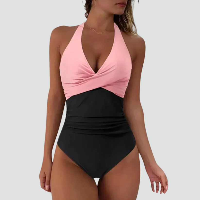 Maillot de Bain Une Pièce Sculptant Décolleté en V pour Femme | Idéale pour l'Été