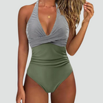 Maillot de Bain Une Pièce Sculptant Décolleté en V pour Femme | Idéale pour l'Été