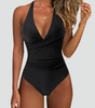 Maillot de Bain Une Pièce Sculptant Décolleté en V pour Femme | Idéale pour l'Été