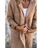 Manteau boutonné à col tailleur pour Femmes