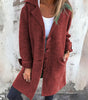 Manteau boutonné à col tailleur pour Femmes