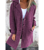 Manteau boutonné à col tailleur pour Femmes