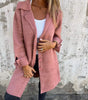 Manteau boutonné à col tailleur pour Femmes
