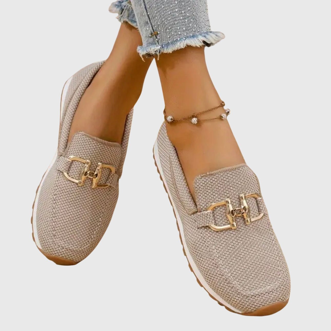 Loafers Flats en Toile pour Femmes - Emilia Lane