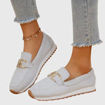 Loafers Flats en Toile pour Femmes - Emilia Lane