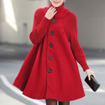 Long manteau ample en laine pour femme - Emilia Lane