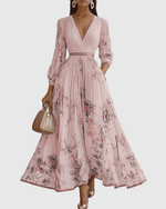 Longue robe plissée pour femmes - Emilia Lane