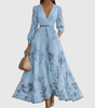 Longue robe plissée pour femmes - Emilia Lane