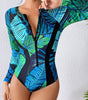 Maillot de Bain Longues Manches à Imprimé pour Femme - Emilia Lane