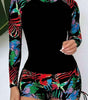 Maillot de Bain Manches Longues Taille Haute pour Femme - Emilia Lane