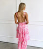 Robe Maxi en Chiffon à Volants pour Femmes