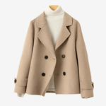 Manteau Court à Double Boutonnage pour Femme - Emilia Lane
