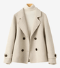 Manteau Court à Double Boutonnage pour Femme - Emilia Lane