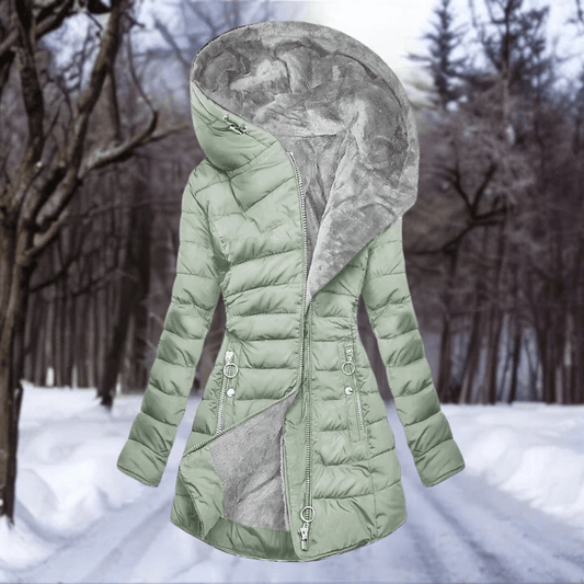 Manteau d'Hiver Long à Capuche pour Femmes - Emilia Lane