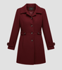 Manteau Élégant Mi - Long pour Femme - Emilia Lane