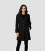 Manteau Élégant Mi - Long pour Femme - Emilia Lane