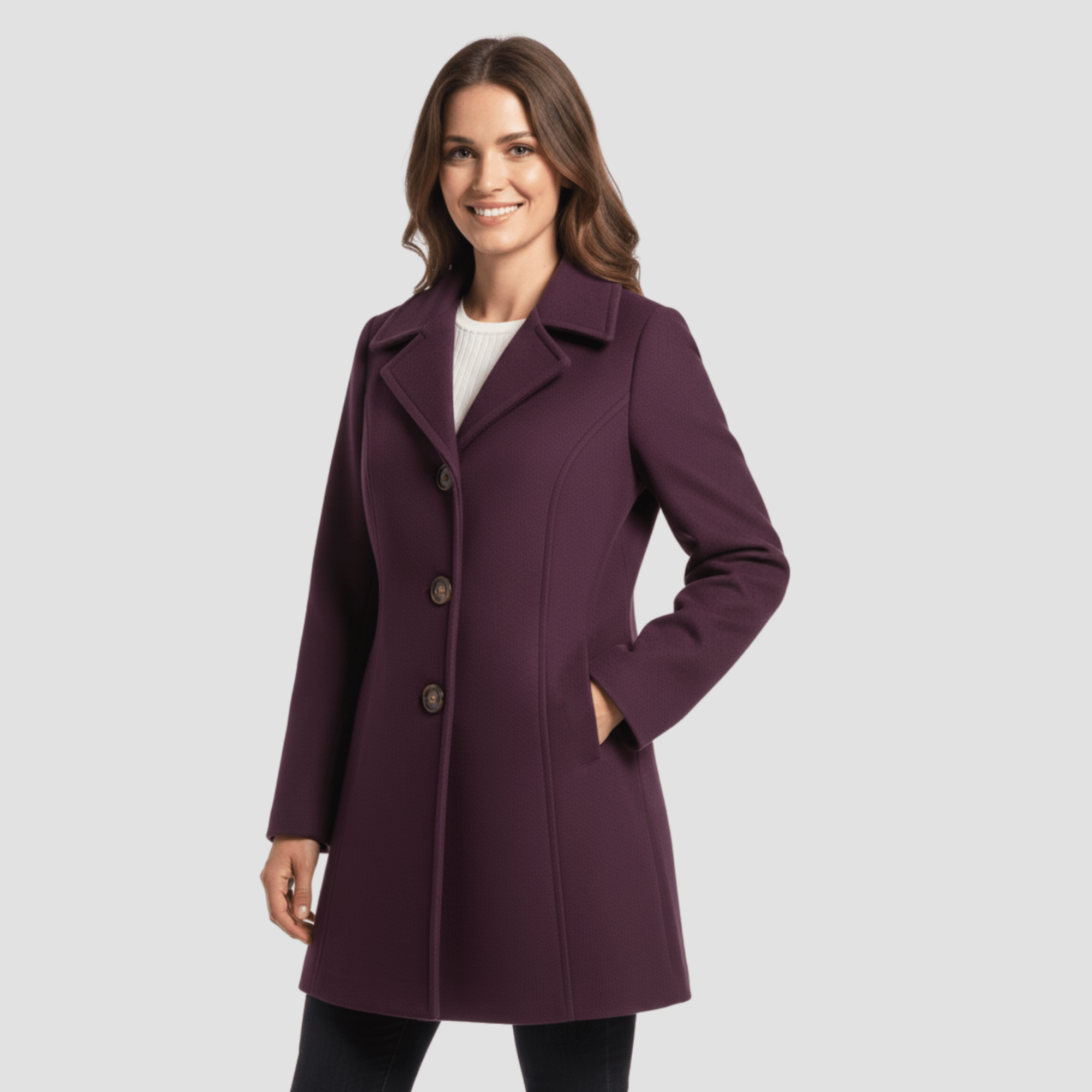 Manteau Élégant Structuré pour Femmes - Emilia Lane