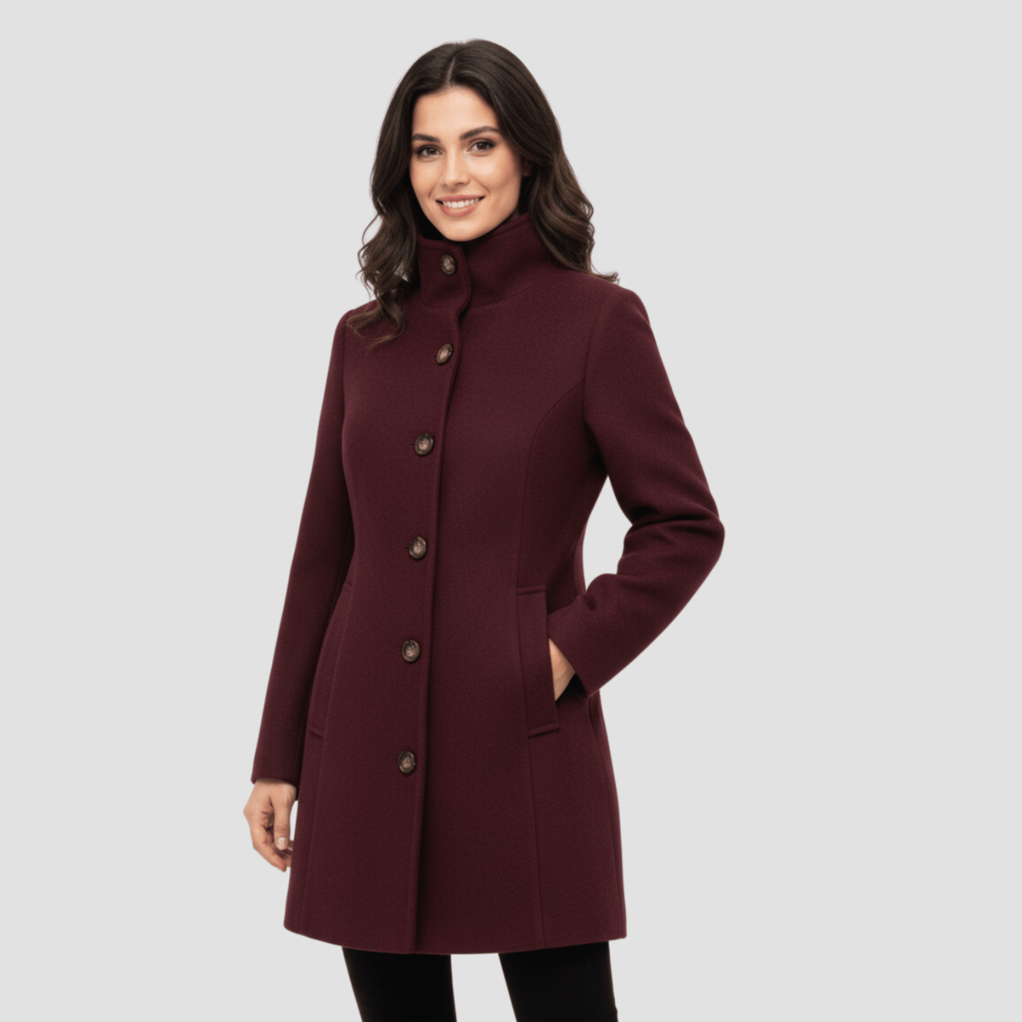 Manteau Élégant Structuré pour Femmes - Emilia Lane