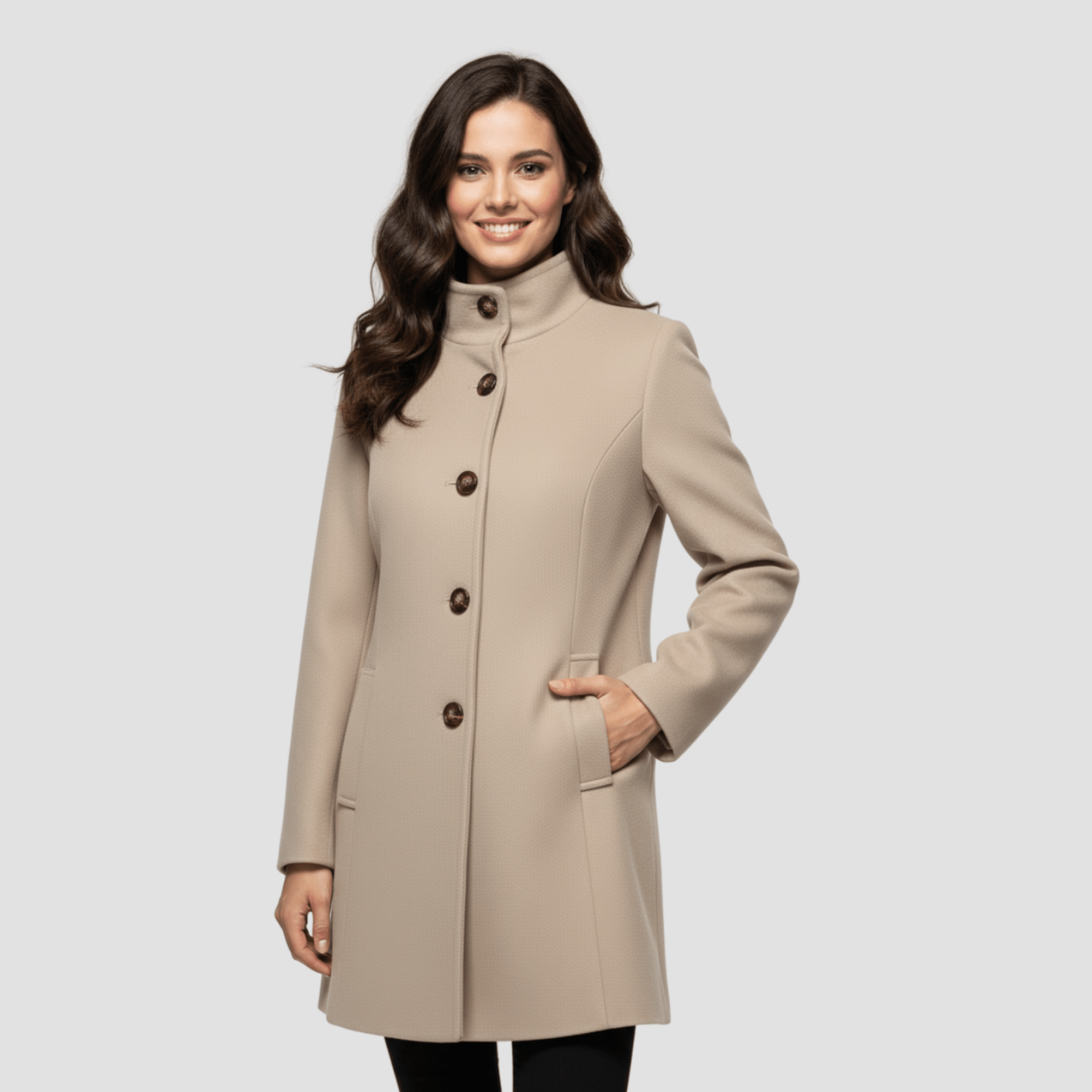 Manteau Élégant Structuré pour Femmes - Emilia Lane