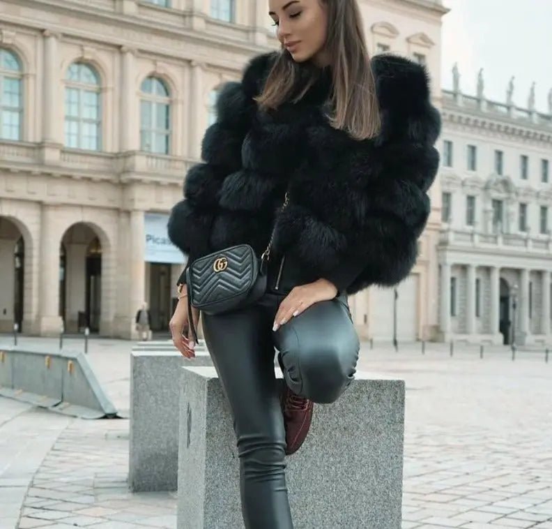 Manteau en Fausse Fourrure pour Femme - Emilia Lane