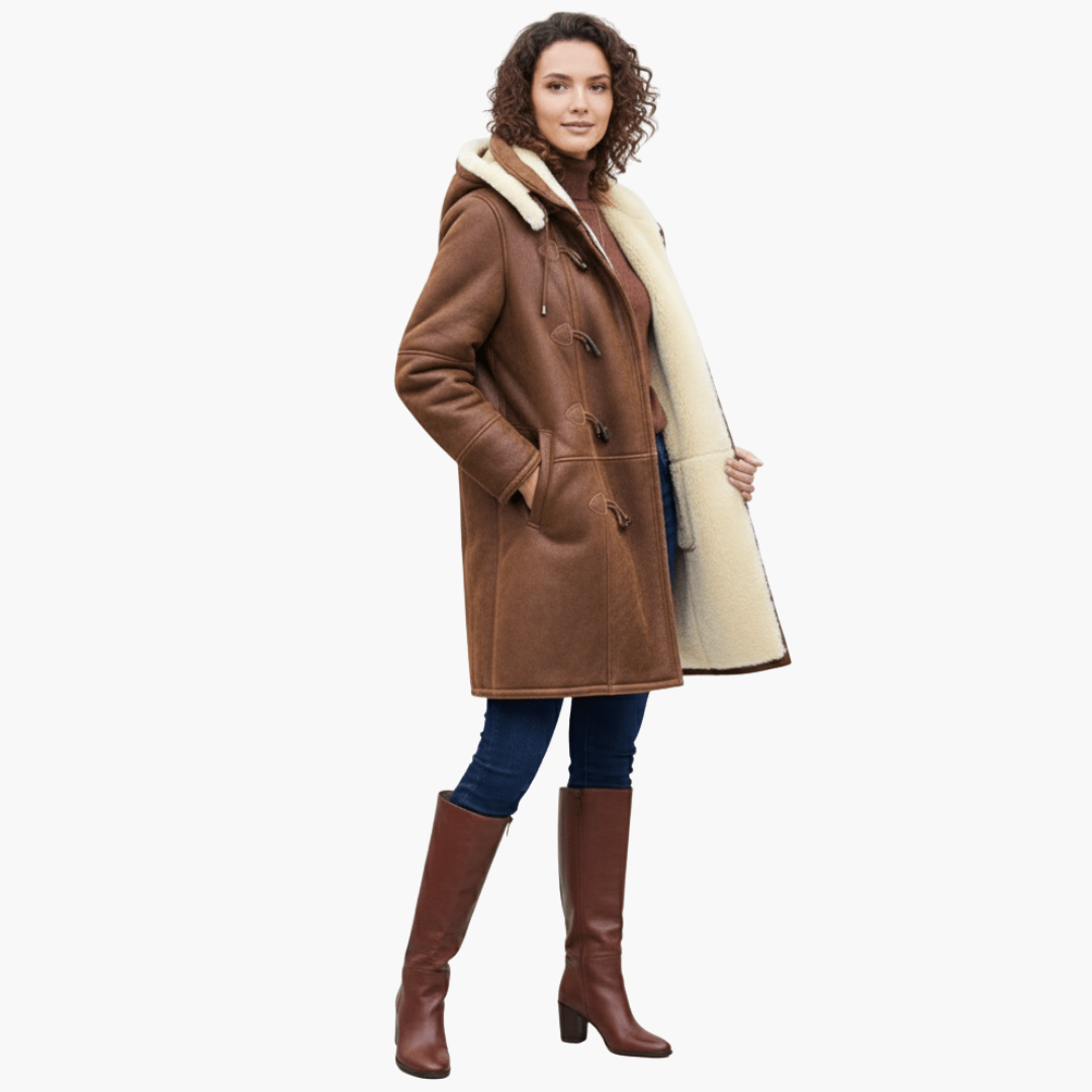 Manteau Long à Capuche et Doublure Synthétique pour Femmes - Emilia Lane