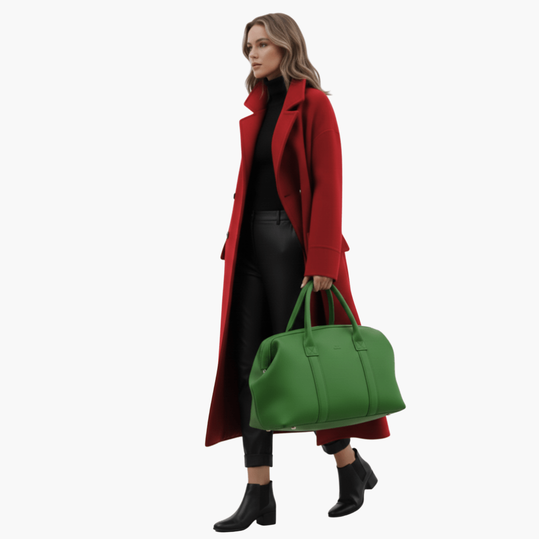 Manteau Long Col Montant avec Poches pour Femmes - Emilia Lane