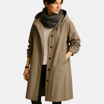 Manteau long en coton pour femmes - Emilia Lane