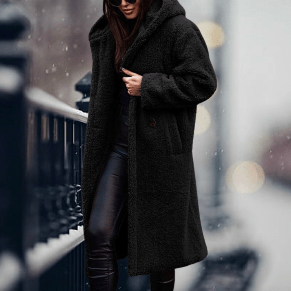 Manteau long en laine d'alpaga pour femmes - Emilia Lane
