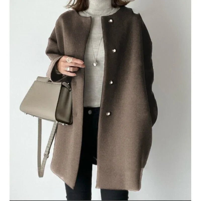 Manteau Long Oversize en Coton pour Femme - Emilia Lane