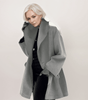 Manteau Oversize en Tissu Effet Laine pour Femme - Emilia Lane