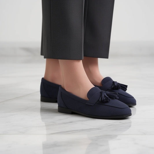 Mocassin Confort en Daim à Franges pour Femme - Emilia Lane