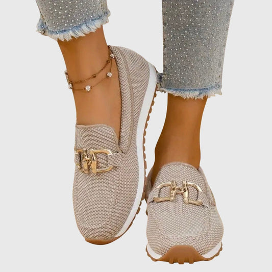 Mocassin Confort et Souple en Maille pour Femme - Emilia Lane