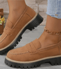 Mocassin Penny Loafer en Similicuir à Semelle Plateforme pour Femme - Emilia Lane