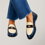 Mocassins Bicolores Classiques pour Femmes - Emilia Lane