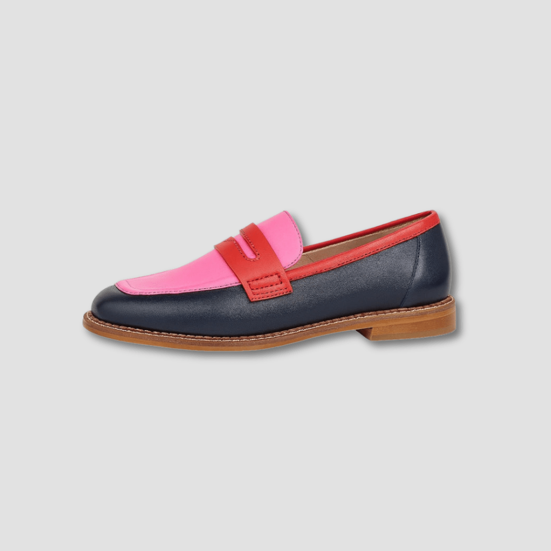 Mocassin Confort Penny Loafer en Simili Cuir pour Femme