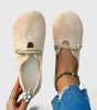 Mocassins en Suède à Tête Ronde pour Femmes - Emilia Lane